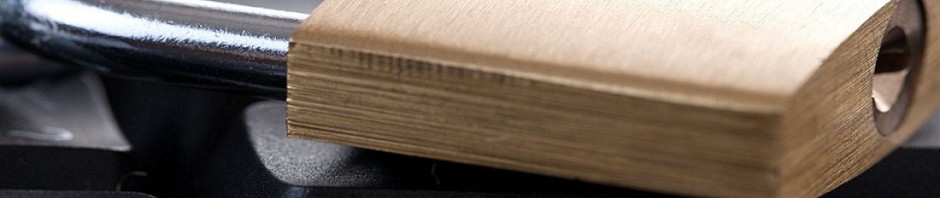 Lock on laptop keyboard